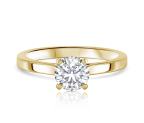 טבעת אירוסין סוליטר זהב לבן Marten