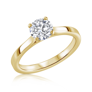 טבעת אירוסין סוליטר זהב לבן Marten