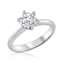טבעת אירוסין זהב לבן milan