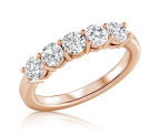 טבעת יהלומים שורה Anna