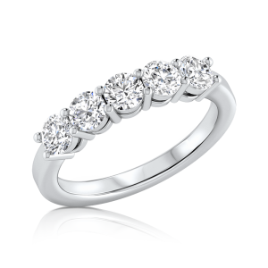 טבעת יהלומים שורה Anna