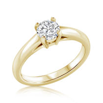 טבעת יהלום סוליטר Fox