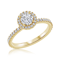 טבעת אירוסין זהב צהוב Helen
