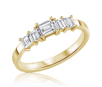 טבעת יהלומים מעוצבת bageta