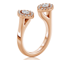 טבעת יהלומים מעוצבת Open Lee