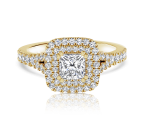 טבעת יהלום אירוסין Princesa